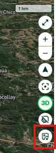 Map controls in Atlas with the new button to download the indicator image, highlighted in red.